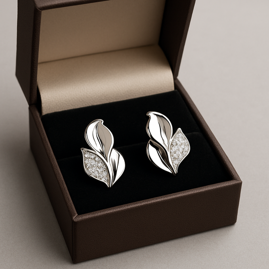 Radiant Leaf Stud