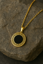 Versace Greca Black Pendent
