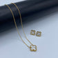White Clover Pendant Set