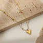 Golden Bloom Heart Pendant