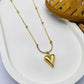 Golden Bloom Heart Pendant
