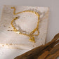 Golden Bloom Heart Bracelet