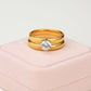 EternaLuxe | Classic Gold Couple Ring Set