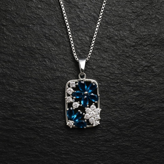 Azure Bloom Pendant
