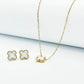 White Clover Pendant Set