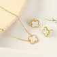 White Clover Pendant Set